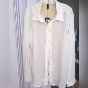 NEW. White Shirt with shaper.